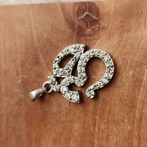 Sterling silver om pendant